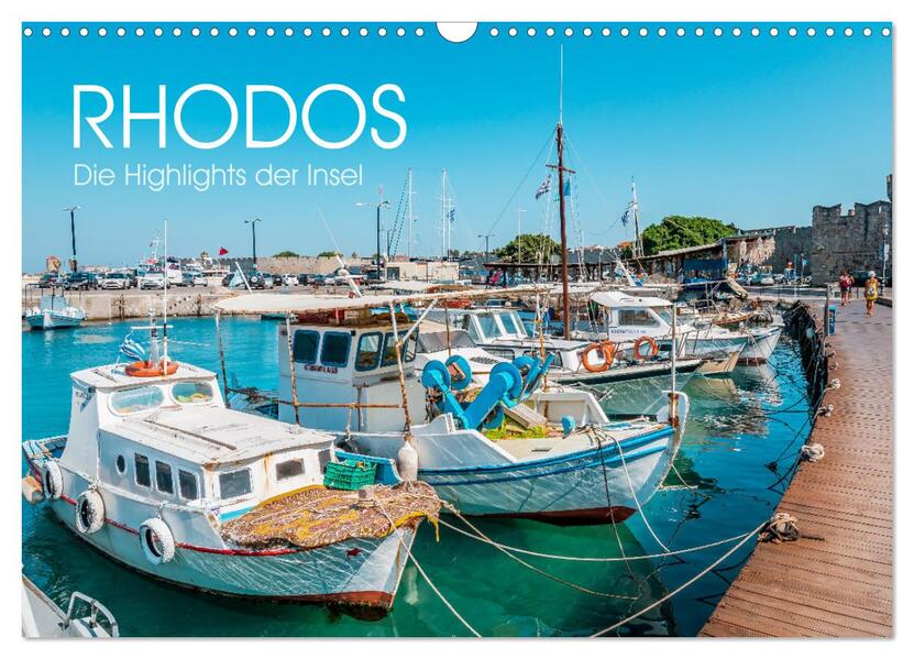 Rhodos - Die Highlights der Insel (Wandkalender 2026 DIN A3 quer) CALVENDO Monatskalender