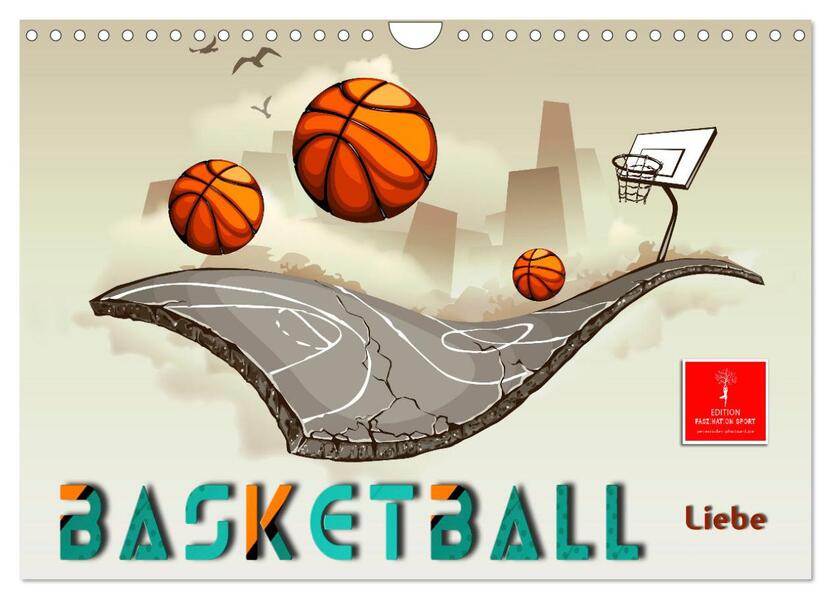 Basketball Liebe (Wandkalender 2026 DIN A4 quer) CALVENDO Monatskalender