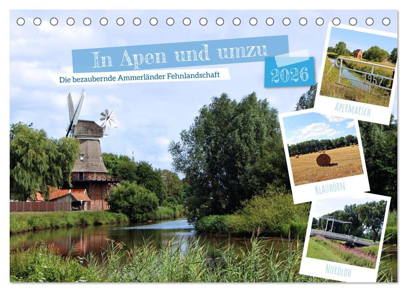 In Apen und umzu (Tischkalender 2026 DIN A5 quer) CALVENDO Monatskalender