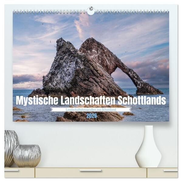 Mystische Landschaften Schottlands (hochwertiger Premium Wandkalender 2026 DIN A2 quer) Kunstdruck in Hochglanz