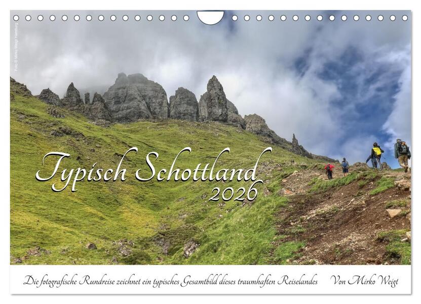 Typisch Schottland (Wandkalender 2026 DIN A4 quer) CALVENDO Monatskalender