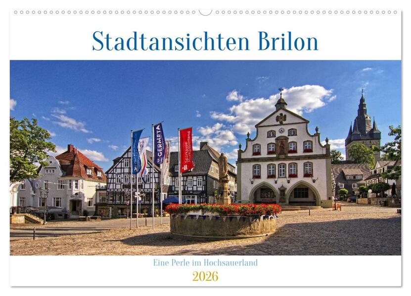 Stadtansichten Brilon (Wandkalender 2026 DIN A2 quer) CALVENDO Monatskalender