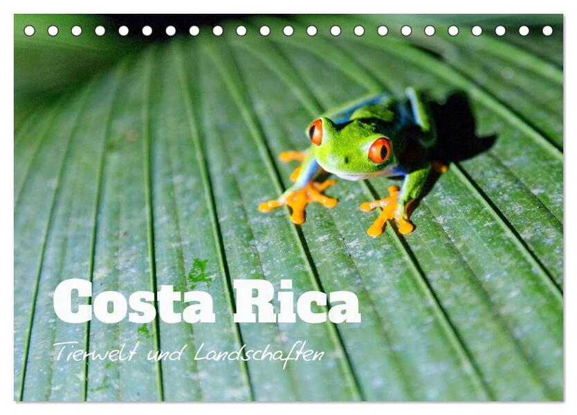 Costa Rica - Tierwelt und Landschaften (Tischkalender 2026 DIN A5 quer) CALVENDO Monatskalender