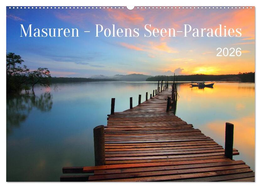 Masuren - Polens Seen-Paradies (Wandkalender 2026 DIN A2 quer) CALVENDO Monatskalender