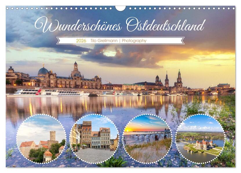 Wunderschönes Ostdeutschland (Wandkalender 2026 DIN A3 quer) CALVENDO Monatskalender