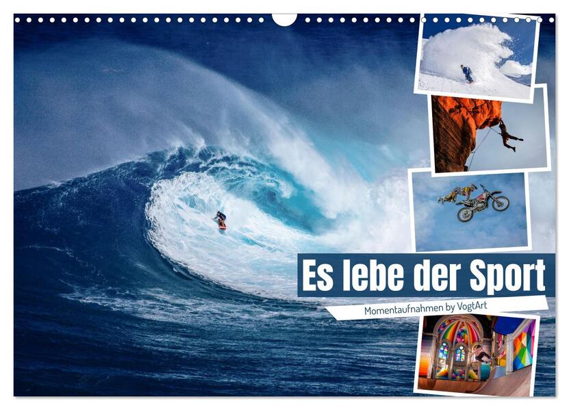 Es lebe der Sport - Momentaufnahmen by VogtArt (Wandkalender 2026 DIN A3 quer) CALVENDO Monatskalender