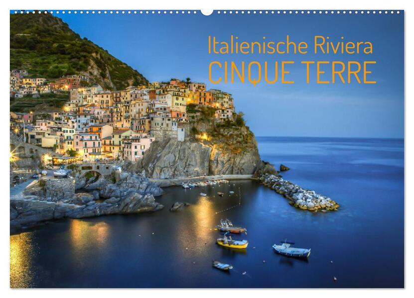 Italienische Riviera Cinque Terre (Wandkalender 2026 DIN A2 quer) CALVENDO Monatskalender