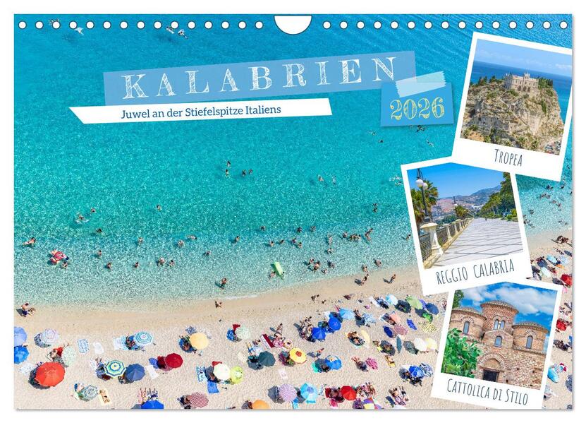 Kalabrien - Juwel an der Stiefelspitze Italiens (Wandkalender 2026 DIN A4 quer) CALVENDO Monatskalender