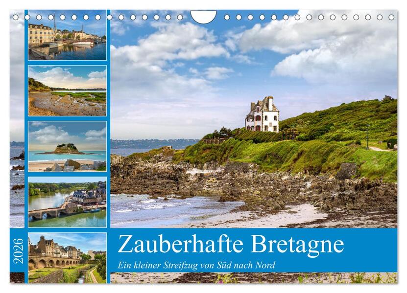 Zauberhafte Bretagne (Wandkalender 2026 DIN A4 quer) CALVENDO Monatskalender