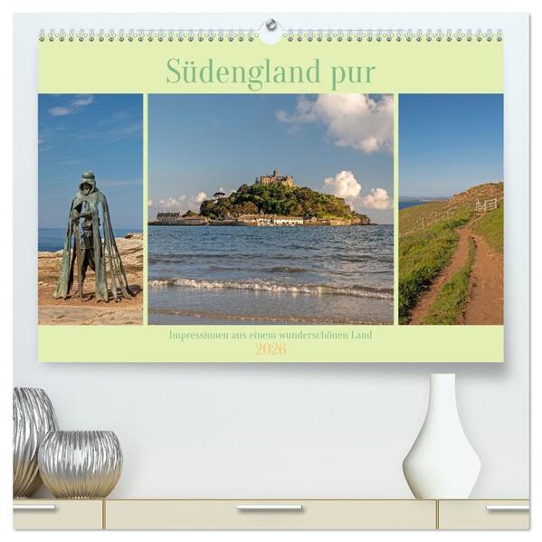 Südengland pur (hochwertiger Premium Wandkalender 2026 DIN A2 quer) Kunstdruck in Hochglanz