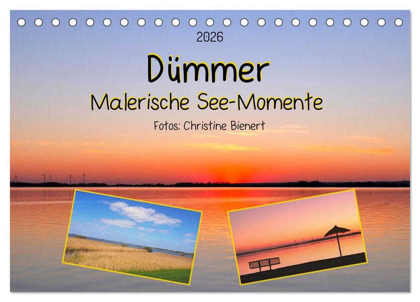 Dümmer Malerische See-Momente (Tischkalender 2026 DIN A5 quer) CALVENDO Monatskalender