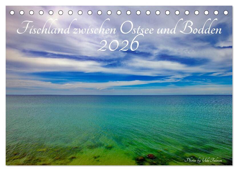 Fischland zwischen Ostsee und Bodden (Tischkalender 2026 DIN A5 quer) CALVENDO Monatskalender