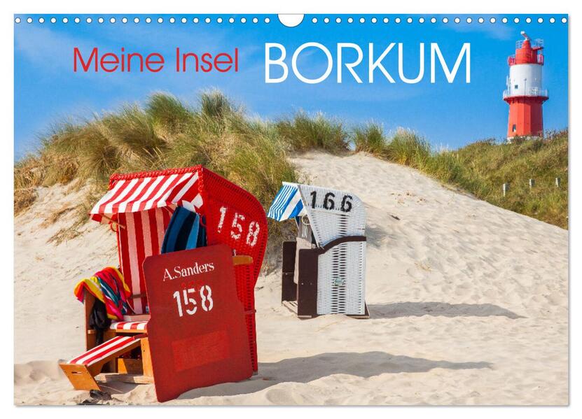 Meine Insel Borkum (Wandkalender 2026 DIN A3 quer) CALVENDO Monatskalender