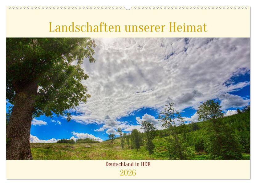 Landschaften unserer Heimat (Wandkalender 2026 DIN A2 quer) CALVENDO Monatskalender