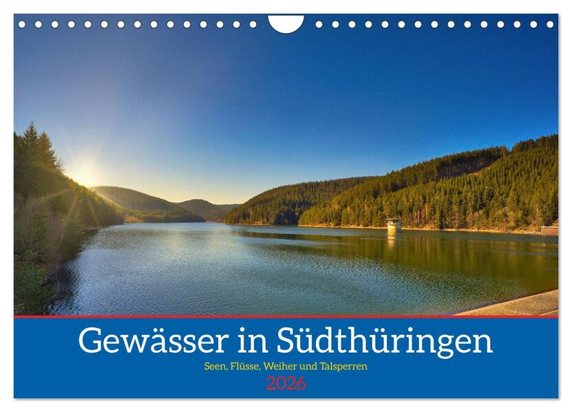 Gewässer in Südthüringen (Wandkalender 2026 DIN A4 quer) CALVENDO Monatskalender