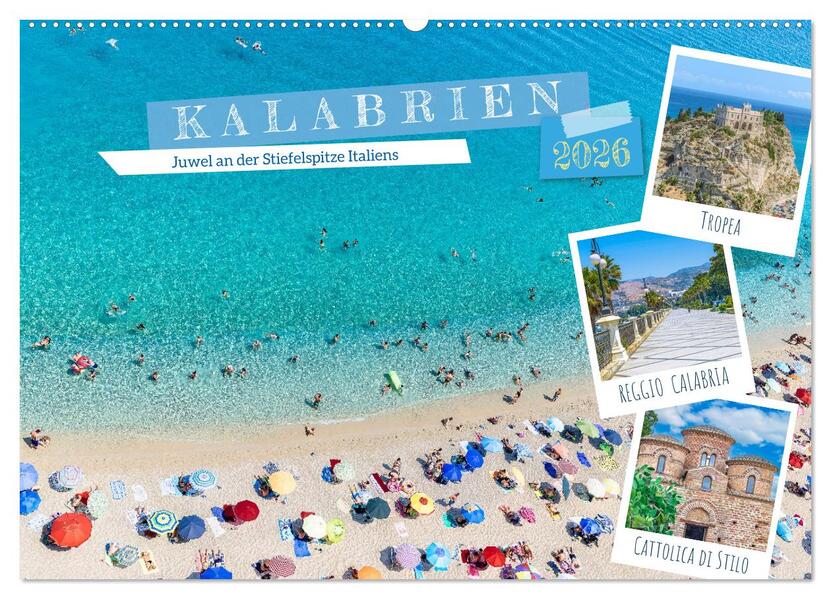 Kalabrien - Juwel an der Stiefelspitze Italiens (Wandkalender 2026 DIN A2 quer) CALVENDO Monatskalender