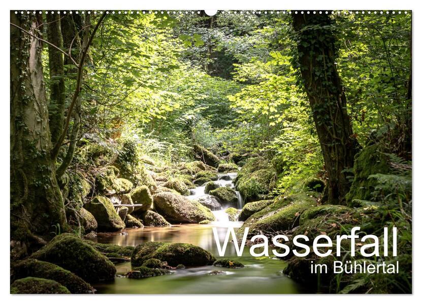 Wasserfall im Bühlertal (Wandkalender 2026 DIN A2 quer) CALVENDO Monatskalender