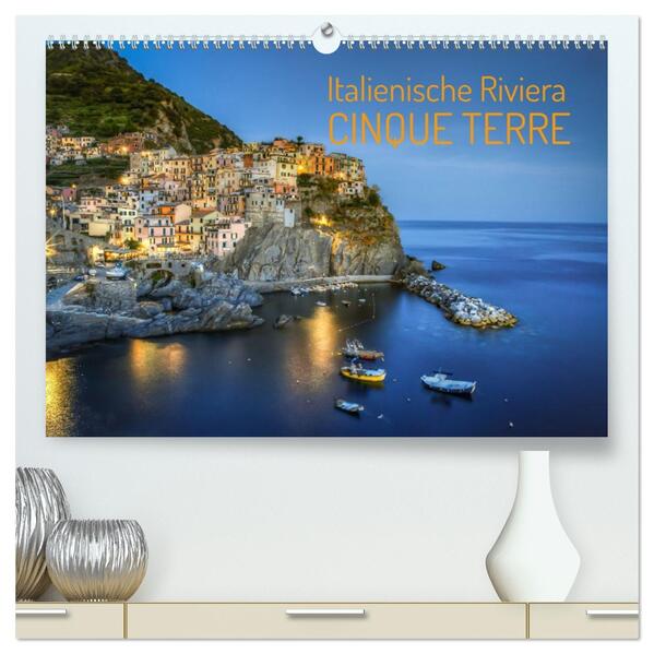 Italienische Riviera Cinque Terre (hochwertiger Premium Wandkalender 2026 DIN A2 quer) Kunstdruck in Hochglanz