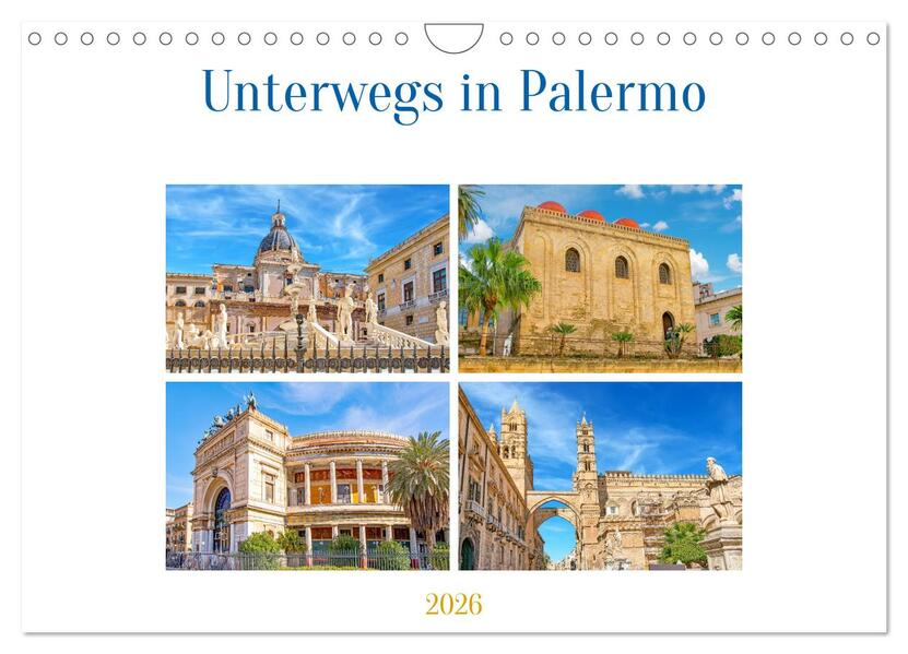 Unterwegs in Palermo (Wandkalender 2026 DIN A4 quer) CALVENDO Monatskalender