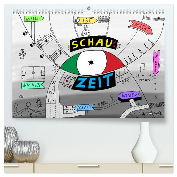 SchauZeit (hochwertiger Premium Wandkalender 2026 DIN A2 quer) Kunstdruck in Hochglanz