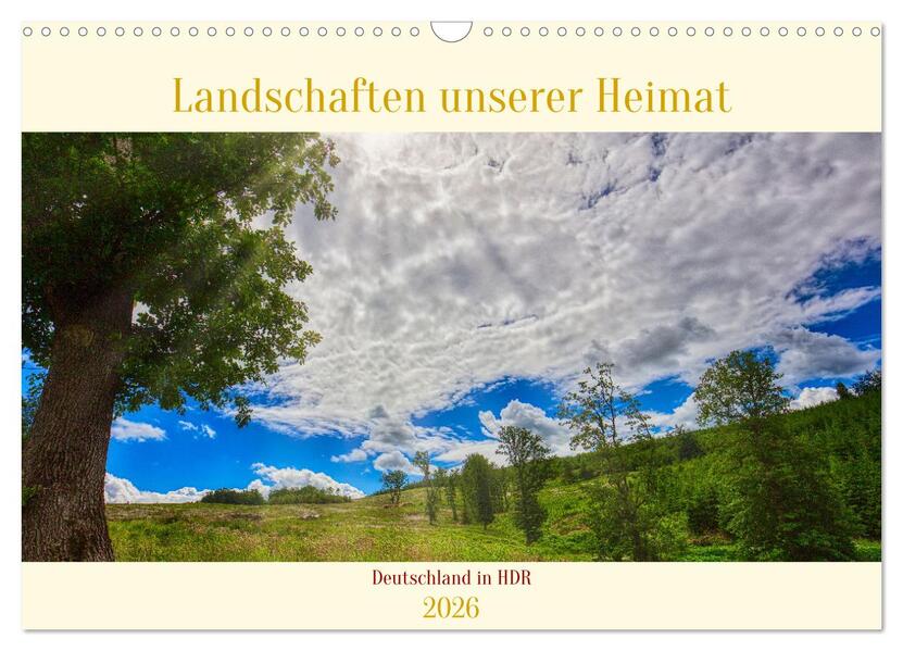 Landschaften unserer Heimat (Wandkalender 2026 DIN A3 quer) CALVENDO Monatskalender