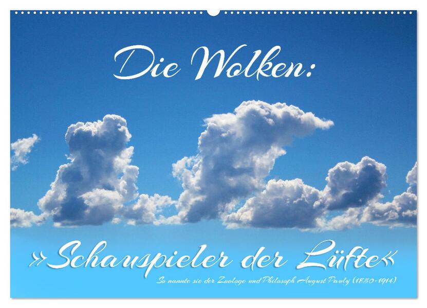Die Wolken: 'Schauspieler der Lüfte' (Wandkalender 2026 DIN A2 quer) CALVENDO Monatskalender