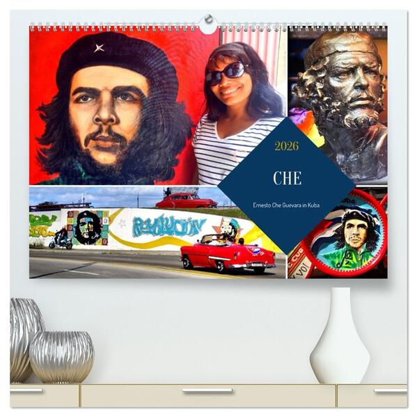 CHE - Ernesto Che Guevara in Kuba (hochwertiger Premium Wandkalender 2026 DIN A2 quer) Kunstdruck in Hochglanz