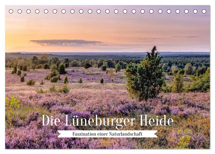 Die Lüneburger Heide - Faszination einer Naturlandschaft (Tischkalender 2026 DIN A5 quer) CALVENDO Monatskalender