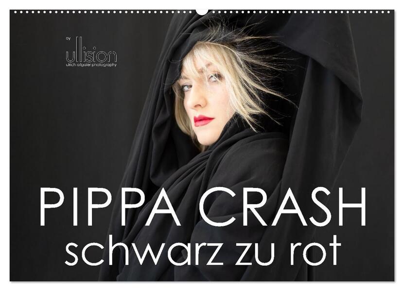 PIPPA CRASH - schwarz zu rot (Wandkalender 2026 DIN A2 quer) CALVENDO Monatskalender