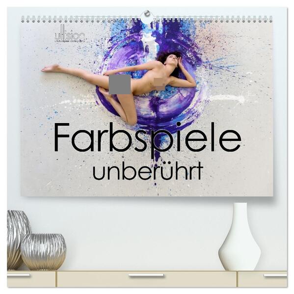 Farbspiele - unberührt (hochwertiger Premium Wandkalender 2026 DIN A2 quer) Kunstdruck in Hochglanz