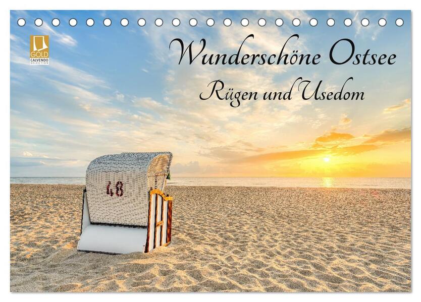 Wunderschöne Ostsee Rügen und Usedom (Tischkalender 2026 DIN A5 quer) CALVENDO Monatskalender
