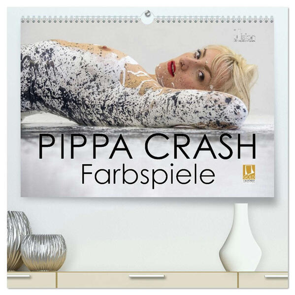 PIPPA CRASH - Farbspiele (hochwertiger Premium Wandkalender 2026 DIN A2 quer) Kunstdruck in Hochglanz