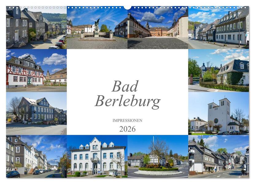 Bad Berleburg Impressionen (Wandkalender 2026 DIN A2 quer) CALVENDO Monatskalender