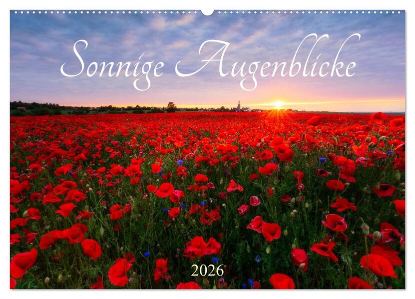 Sonnige Augenblicke (Wandkalender 2026 DIN A2 quer) CALVENDO Monatskalender