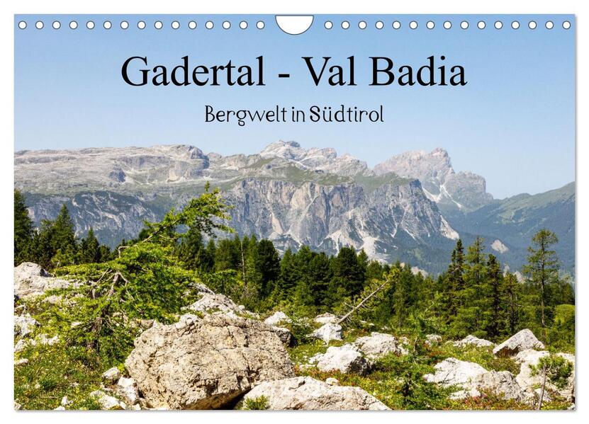 Gadertal - Val Badia (Wandkalender 2026 DIN A4 quer) CALVENDO Monatskalender