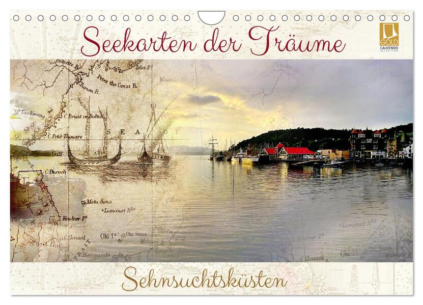 Seekarten der Träume (Wandkalender 2026 DIN A4 quer) CALVENDO Monatskalender