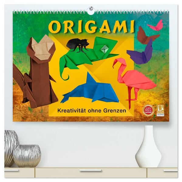 ORIGAMI - Kreativität ohne Grenzen (hochwertiger Premium Wandkalender 2026 DIN A2 quer) Kunstdruck in Hochglanz