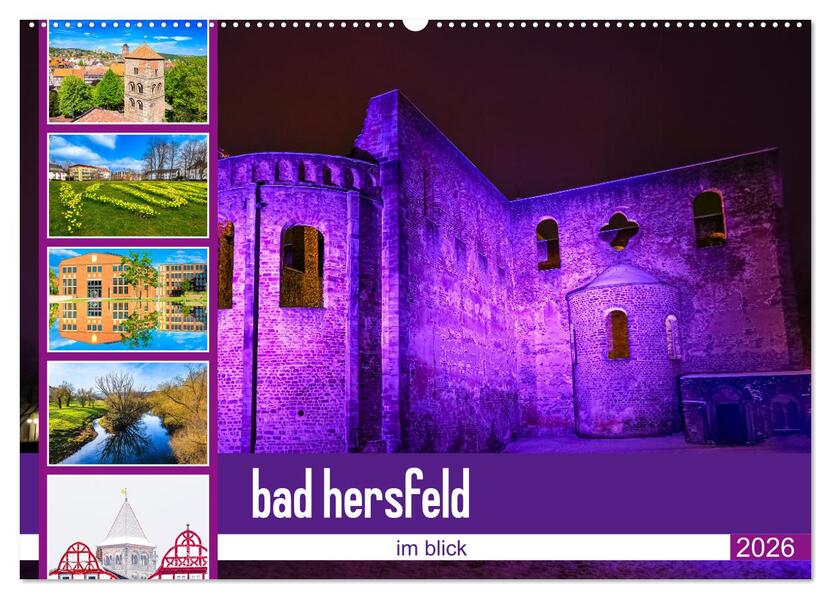 bad hersfeld im blick (Wandkalender 2026 DIN A2 quer) CALVENDO Monatskalender