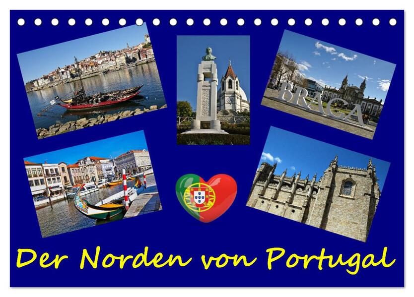 Der Norden von Portugal (Tischkalender 2026 DIN A5 quer) CALVENDO Monatskalender