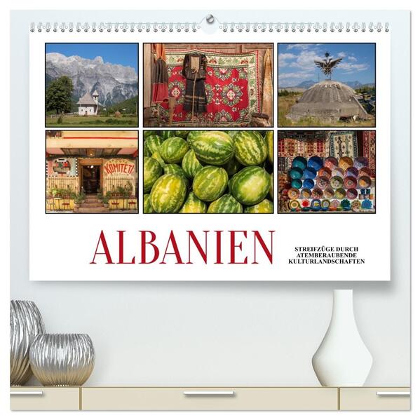 Albanien - Streifzüge durch atemberaubende Kulturlandschaften (hochwertiger Premium Wandkalender 2026 DIN A2 quer) Kunstdruck in Hochglanz