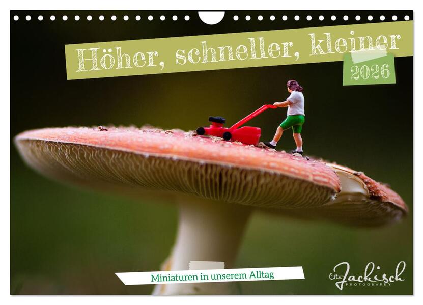 Höher schneller kleiner - Miniaturen in unserem Alltag (Wandkalender 2026 DIN A4 quer) CALVENDO Monatskalender