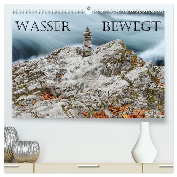 Wasser bewegt - Wasserfälle und Stromschnellen (hochwertiger Premium Wandkalender 2026 DIN A2 quer) Kunstdruck in Hochglanz