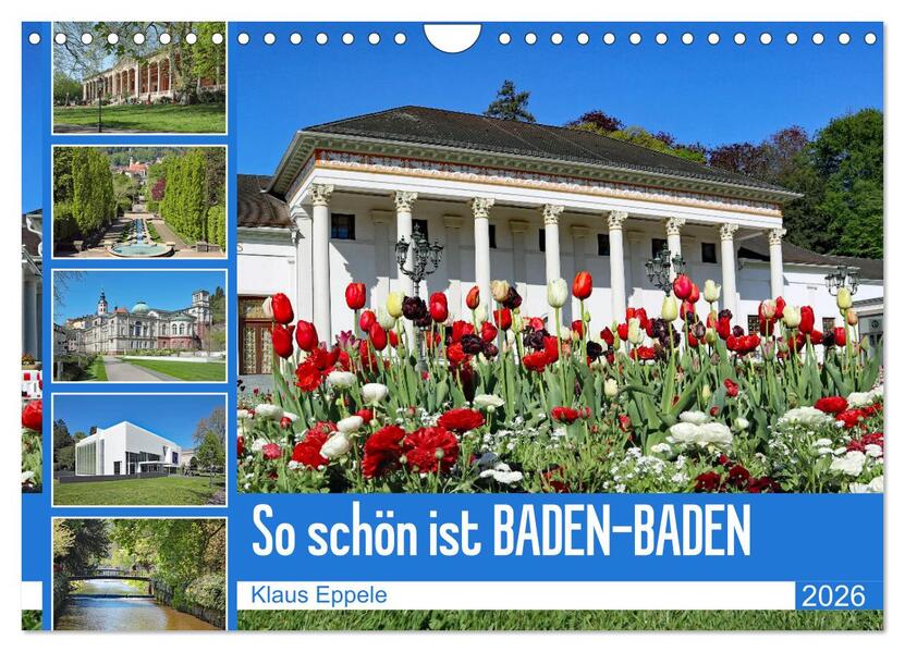 So schön ist Baden-Baden (Wandkalender 2026 DIN A4 quer) CALVENDO Monatskalender