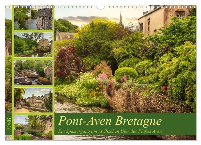 Pont-Aven Bretagne (Wandkalender 2026 DIN A3 quer) CALVENDO Monatskalender