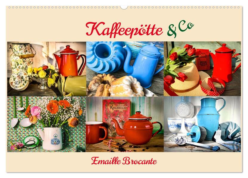 Kaffeepötte & Co (Wandkalender 2026 DIN A2 quer) CALVENDO Monatskalender