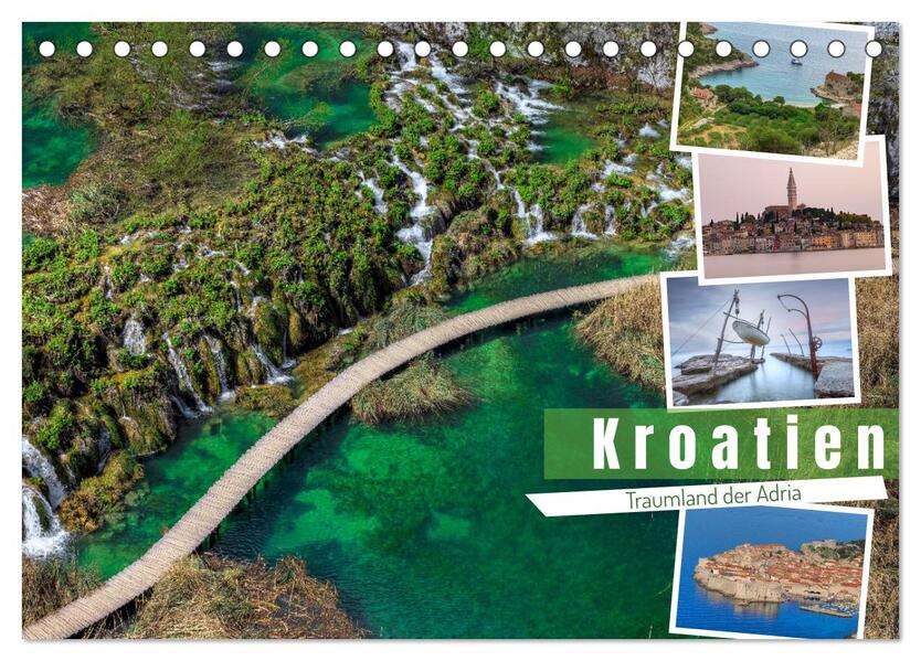 Kroatien Traumland der Adria (Tischkalender 2026 DIN A5 quer) CALVENDO Monatskalender