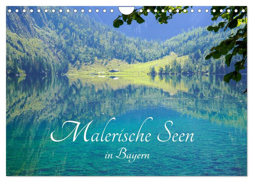 Malerische Seen in Bayern (Wandkalender 2026 DIN A4 quer) CALVENDO Monatskalender