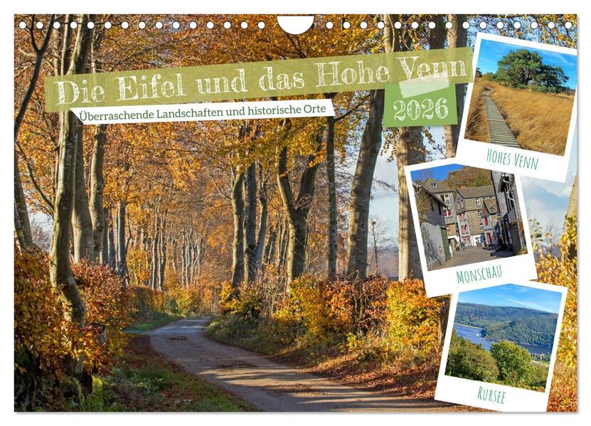 Die Eifel und das Hohe Venn (Wandkalender 2026 DIN A4 quer) CALVENDO Monatskalender