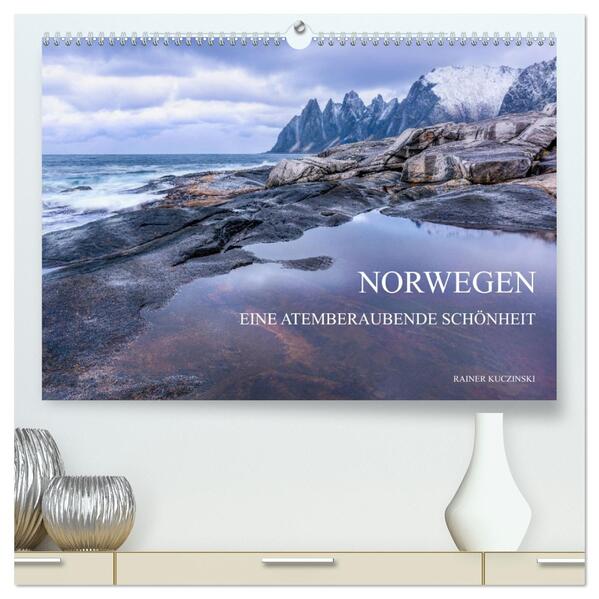 NORWEGEN - EINE ATEMBERAUBENDE SCHÖNHEIT (hochwertiger Premium Wandkalender 2026 DIN A2 quer) Kunstdruck in Hochglanz