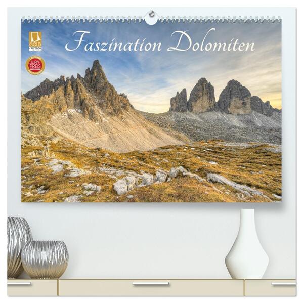 Faszination Dolomiten (hochwertiger Premium Wandkalender 2026 DIN A2 quer) Kunstdruck in Hochglanz